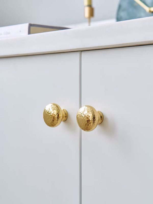 Brass handle มือจับทองเหลือง ปุ่มสีทอง