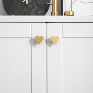 Heart | Brass handle | มือจับทรงหัวใจ | หัวใจสีทอง